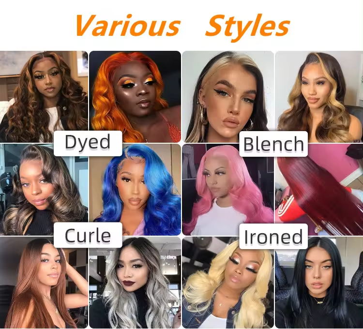 100% HUMAN HAIR Wholesale Straight highlight 13x4 Transparent Lace Human Hair Wigs 10a ,12a Virgin human Hair HD Full lace Wig